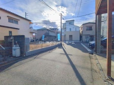 �O�ʓ��H�܂ތ��n�ʐ^�@-