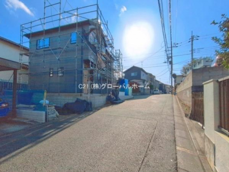 �O�ʓ��H�܂ތ��n�ʐ^�@-