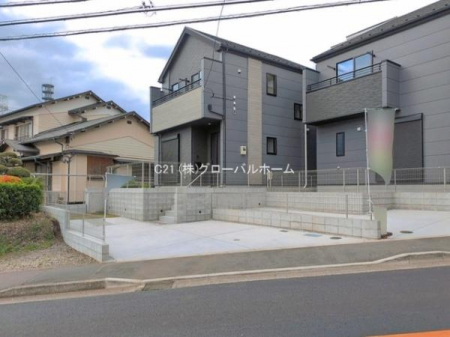 �O�ʓ��H�܂ތ��n�ʐ^�@-